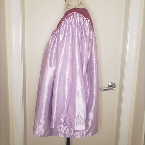 80s Pastel Satin Pierrot Smock - Picture 2 of 7